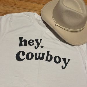 hey cowboy short sleeve t-shirt